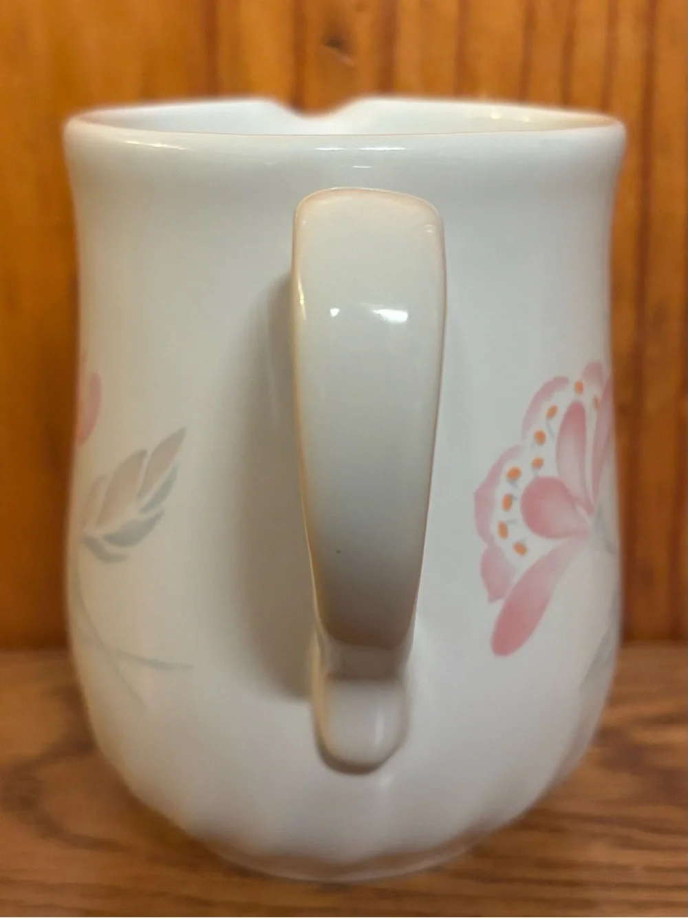 VTG Corelle Coordinates Pink Trio Stoneware Creamer Pitcher Swirl